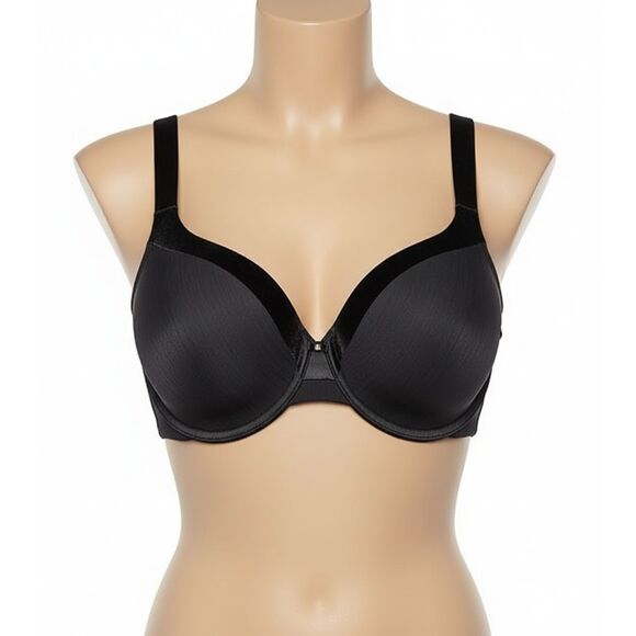 Vanity Fair Plus Size Full Support Bra, 40D Midnight Black - Picture 1 of 5